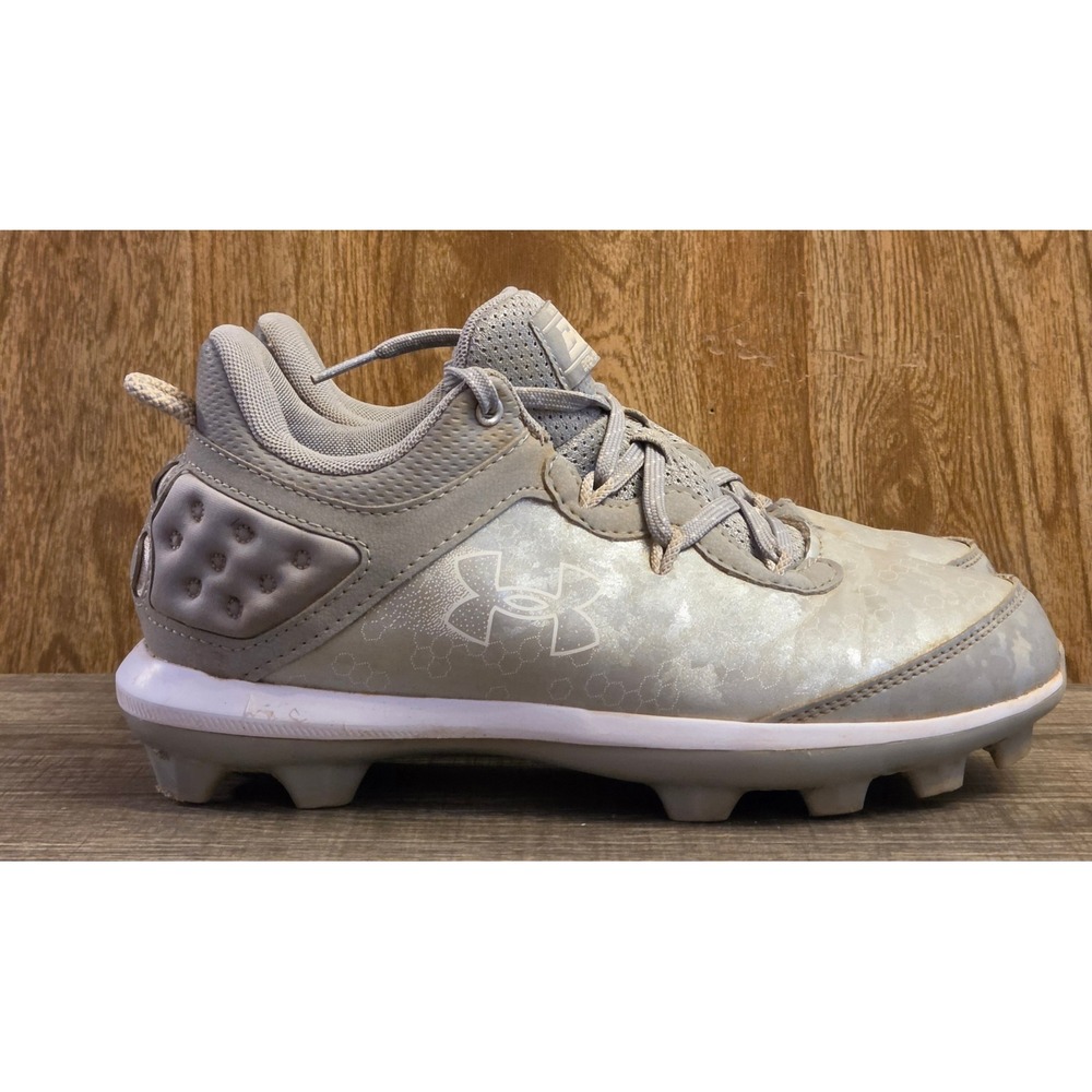 Under Armour Harper 9 Baseball Cleats Youth Size 5.5Y Gray